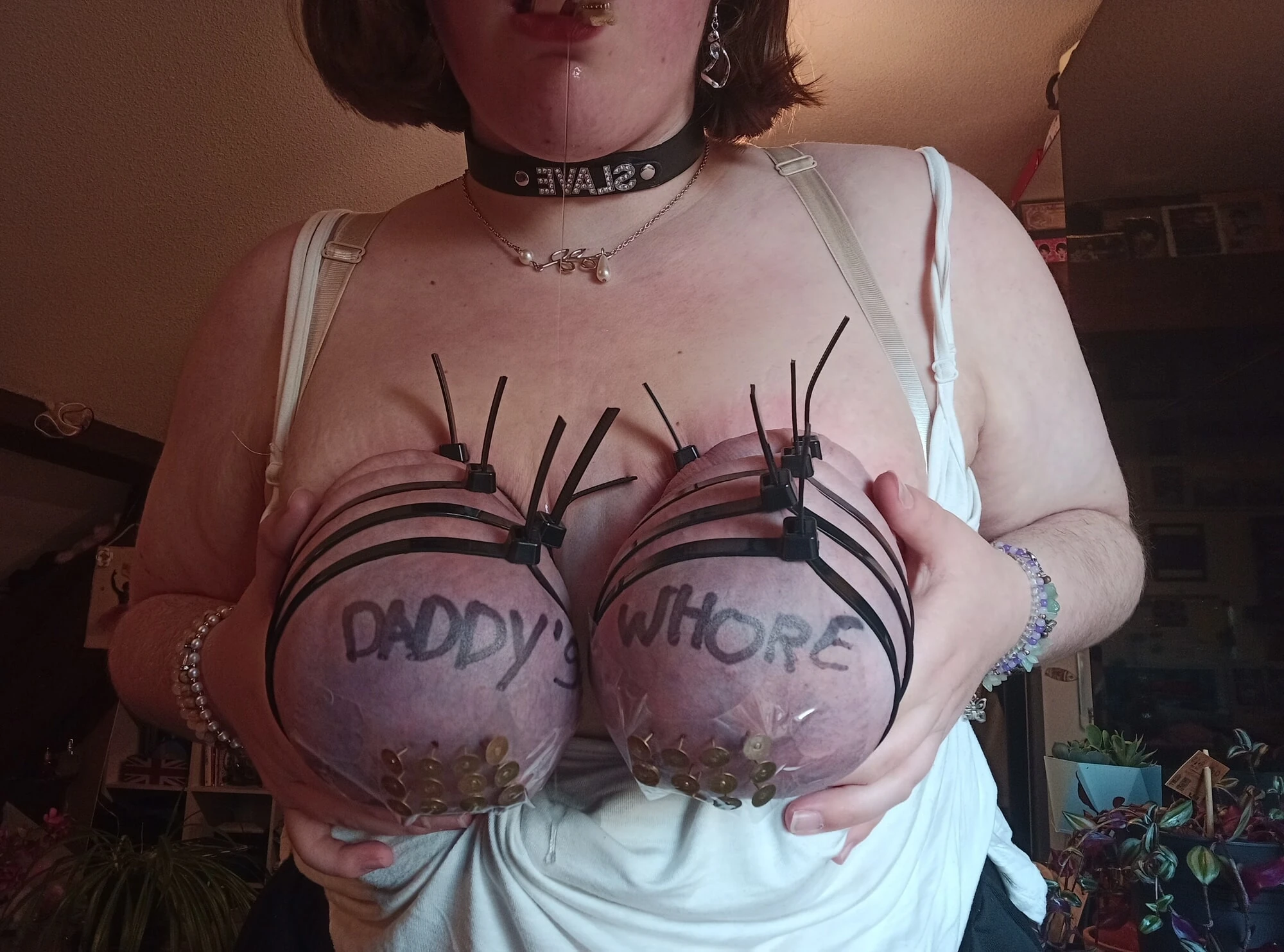 Latest abuse session for my tits #11