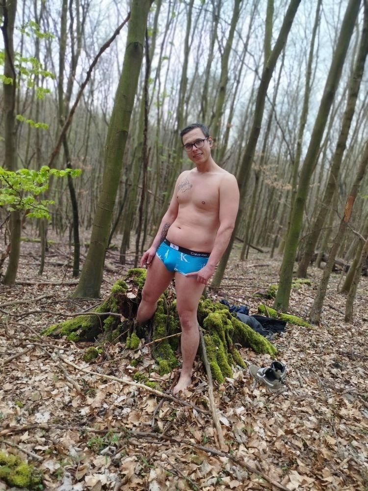 I'm nude on a perch in the forest  #11