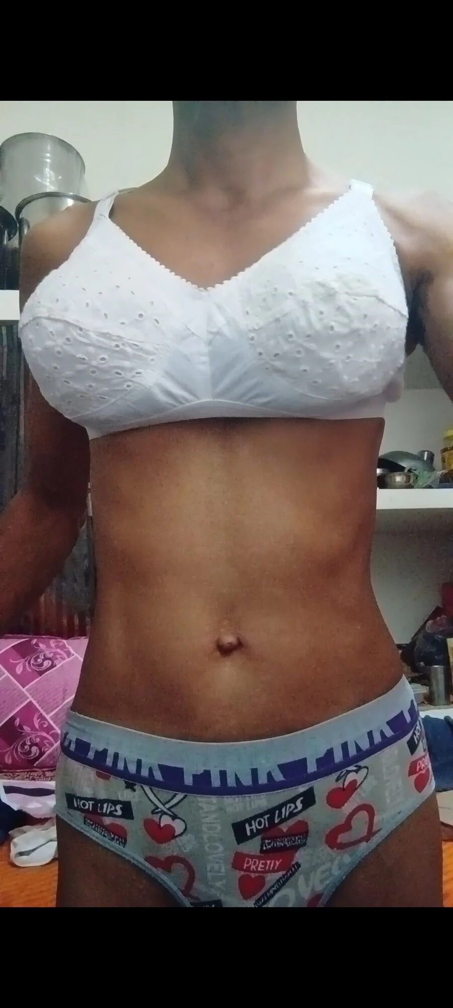 Sissy penis tattoo belly tattoo bra panty #6