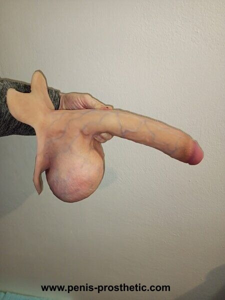 Custom Big Silicone Prosthetic Penis #43