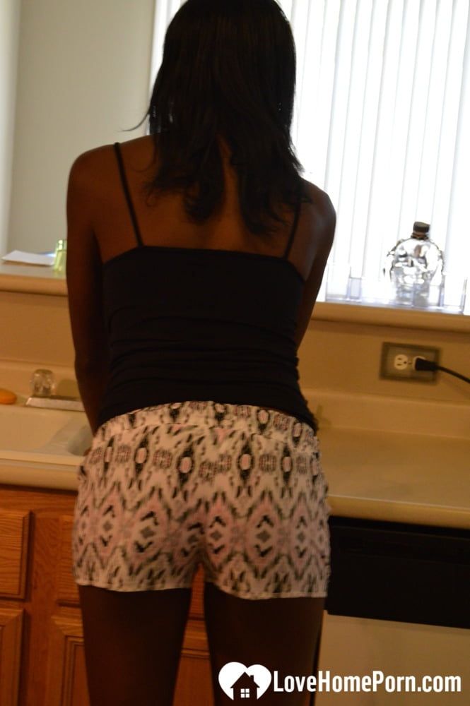 Ebony woman shows off both sides of her #2