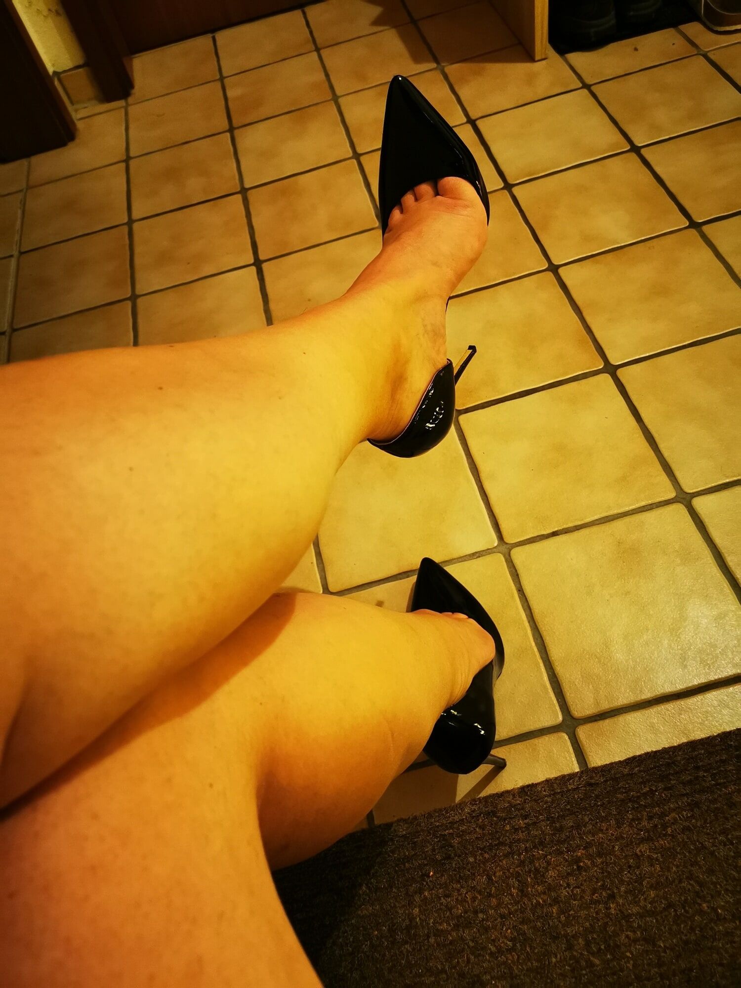 Posen In My Stiletto Heels Wearing Mini Skirt #5