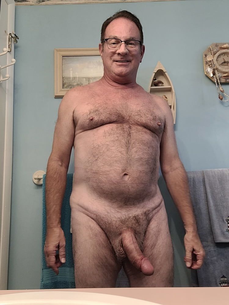 Dad hanging out around the house 