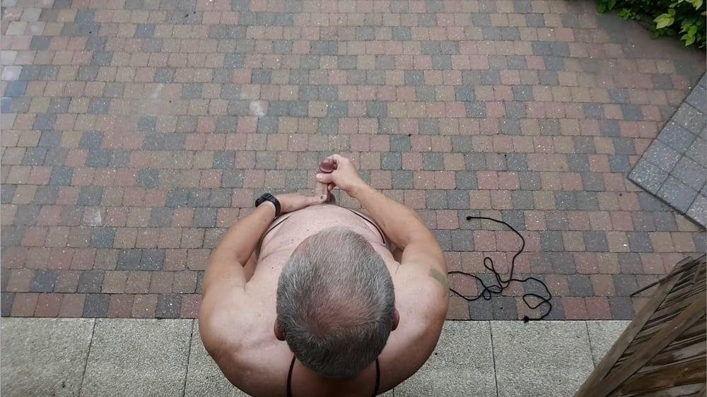public outdoor exhibitionist bondage jerking show #43