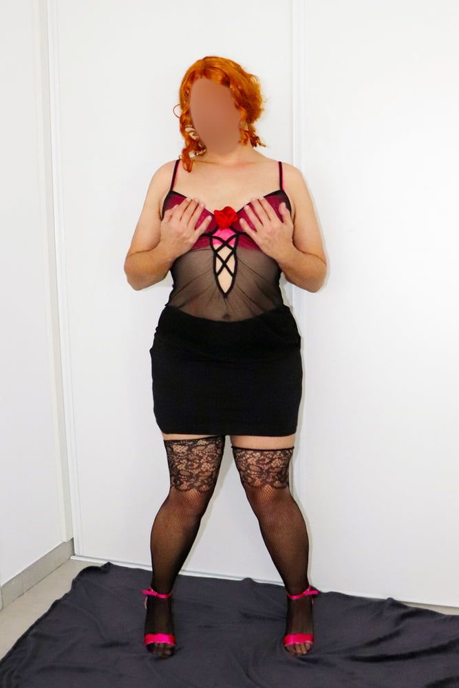 Jenny sissy posing in sexy lingerie #2