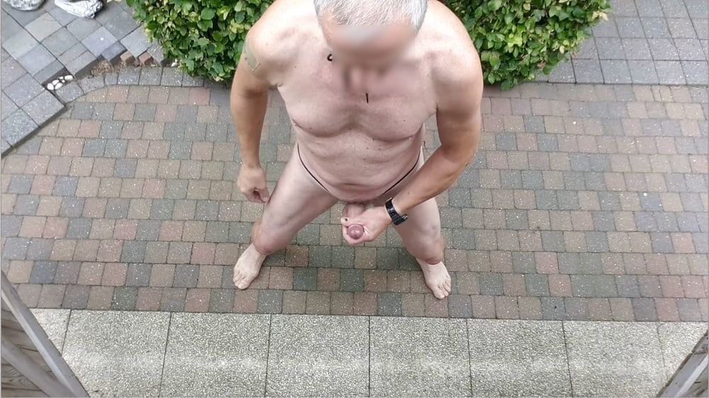 public outdoor exhibitionist bondage jerking show #24