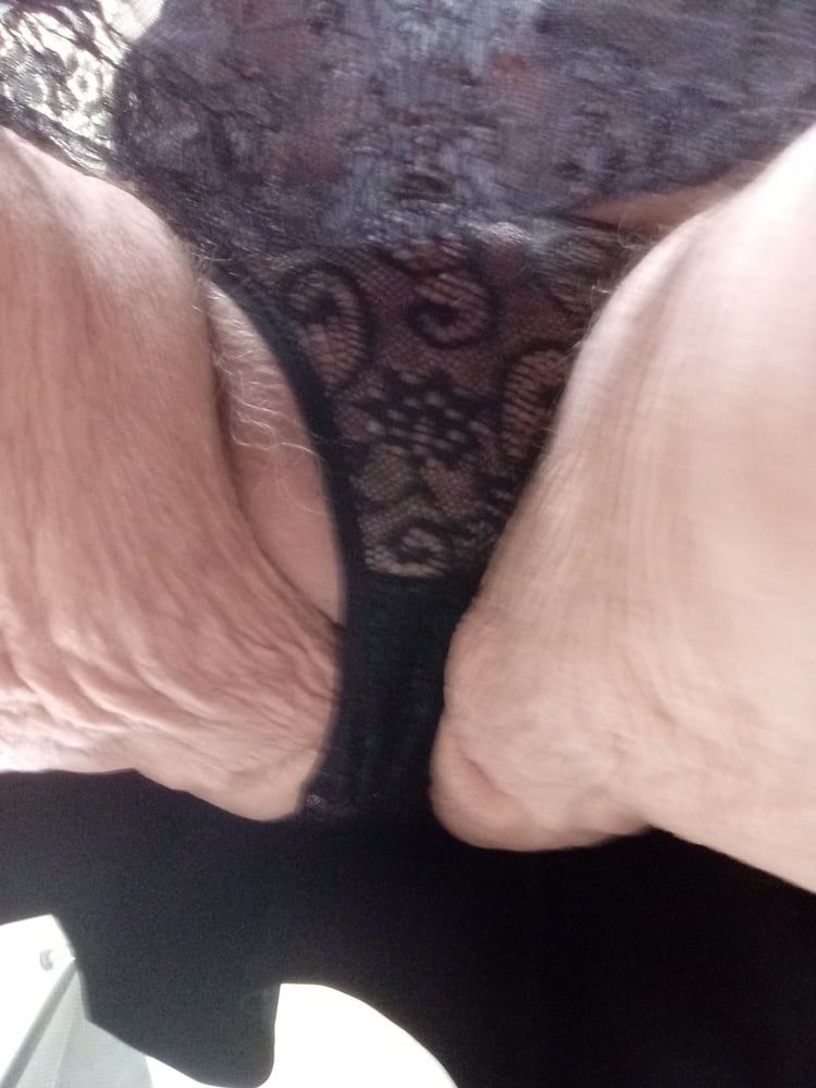 Black Lacey panties with a slip and a teddy #6