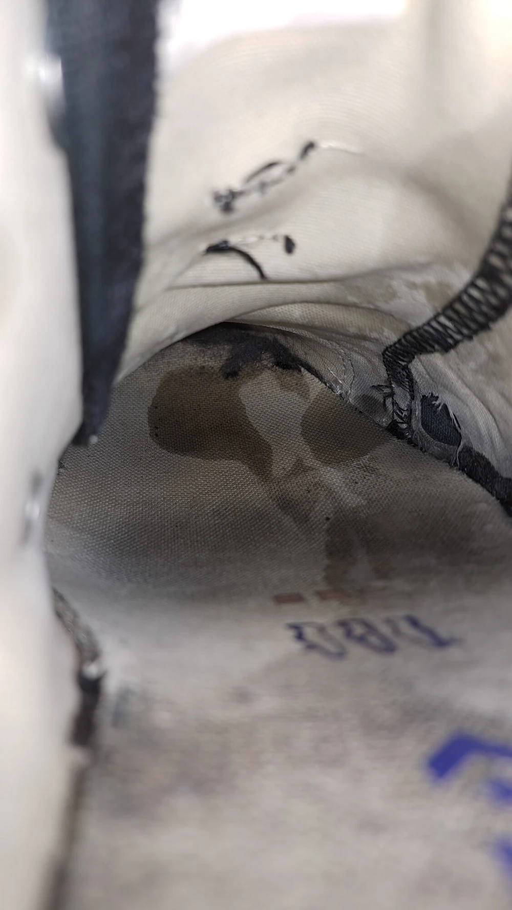 My girlfriends sweaty shoes filled with cum #5
