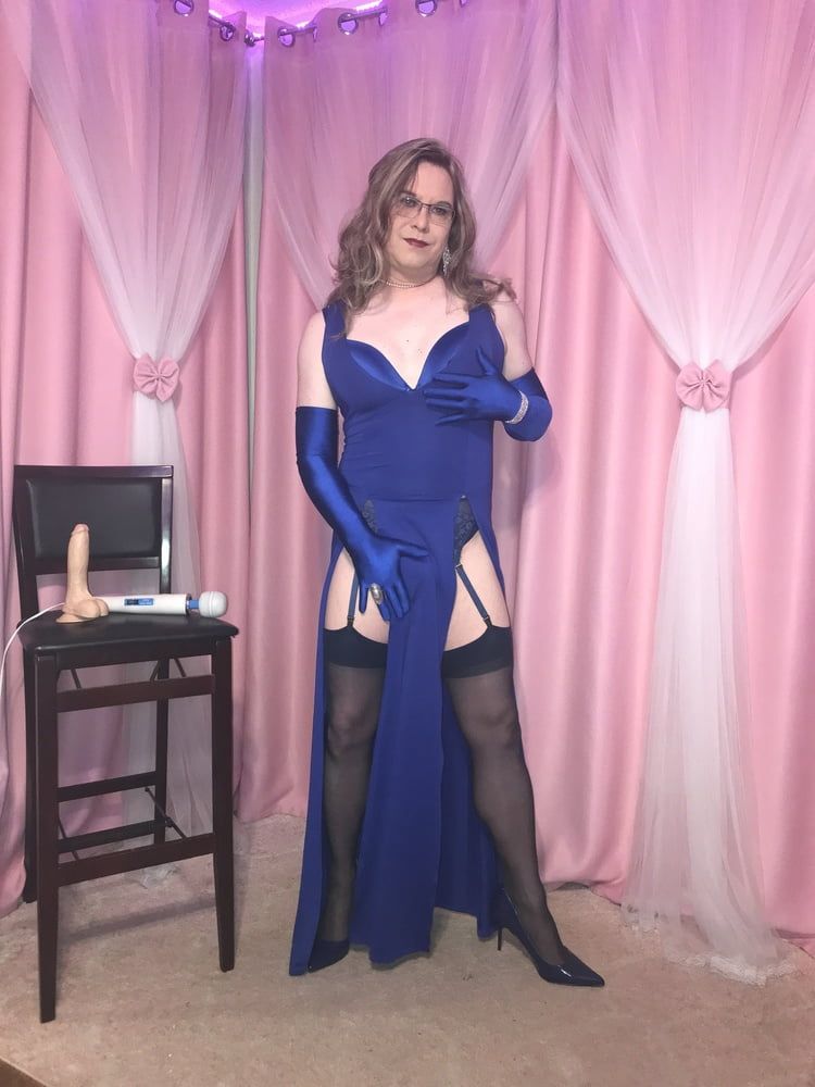  Joanie - Blue Maxi Vest Dress and Lady Marlene Part 3 #20
