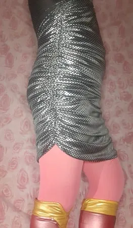 sissy lovelaska delighted with the new dress         