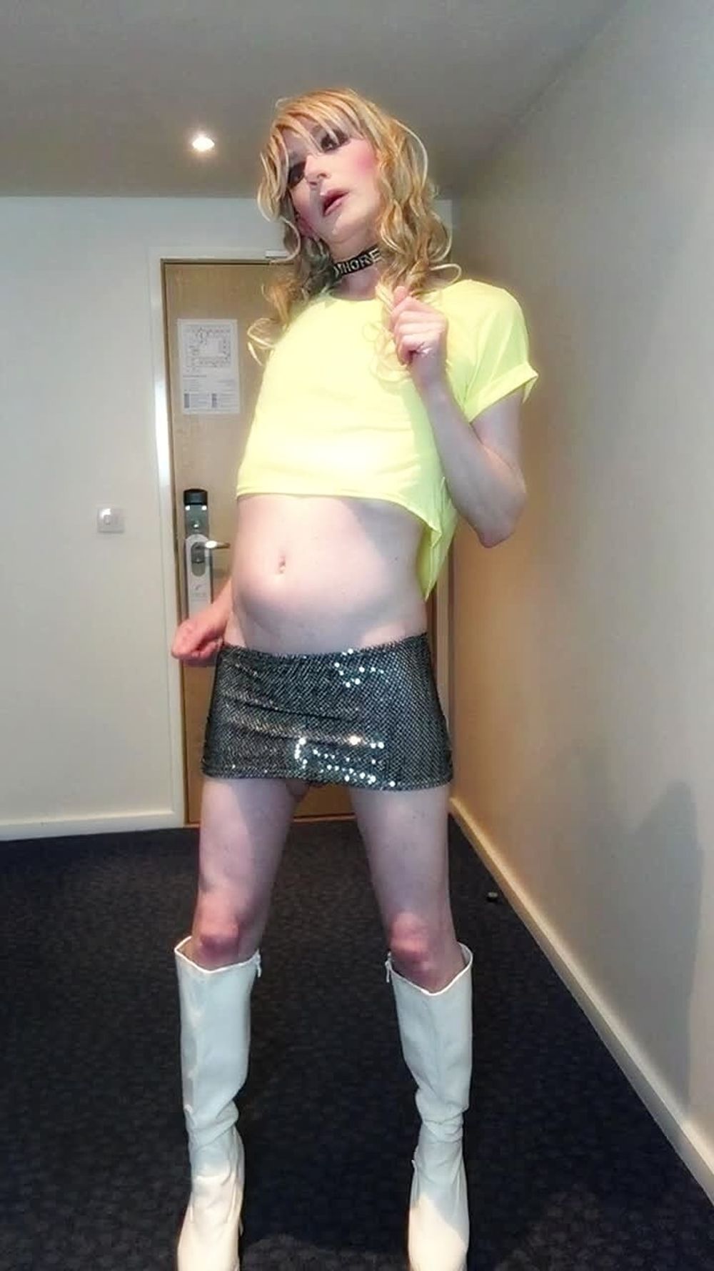 Sissy Poses In Sparkly Skirt #19