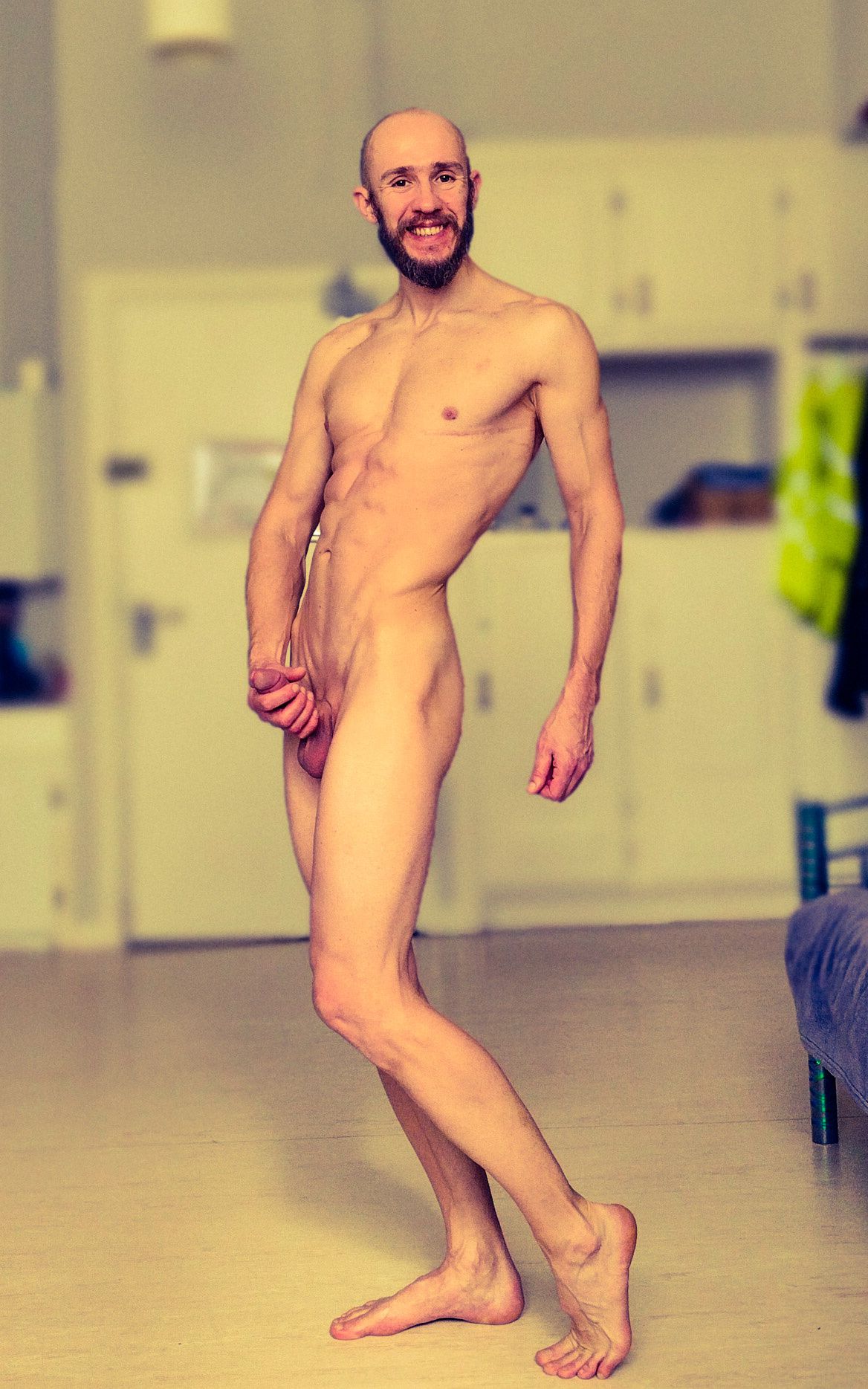 Posing nude