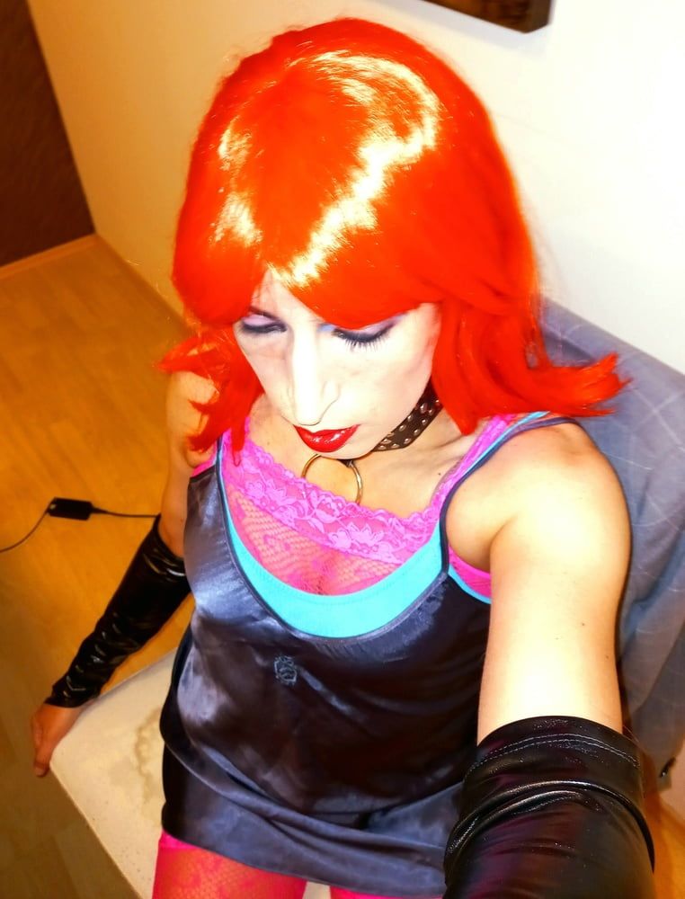 Redhead and catsuit #12