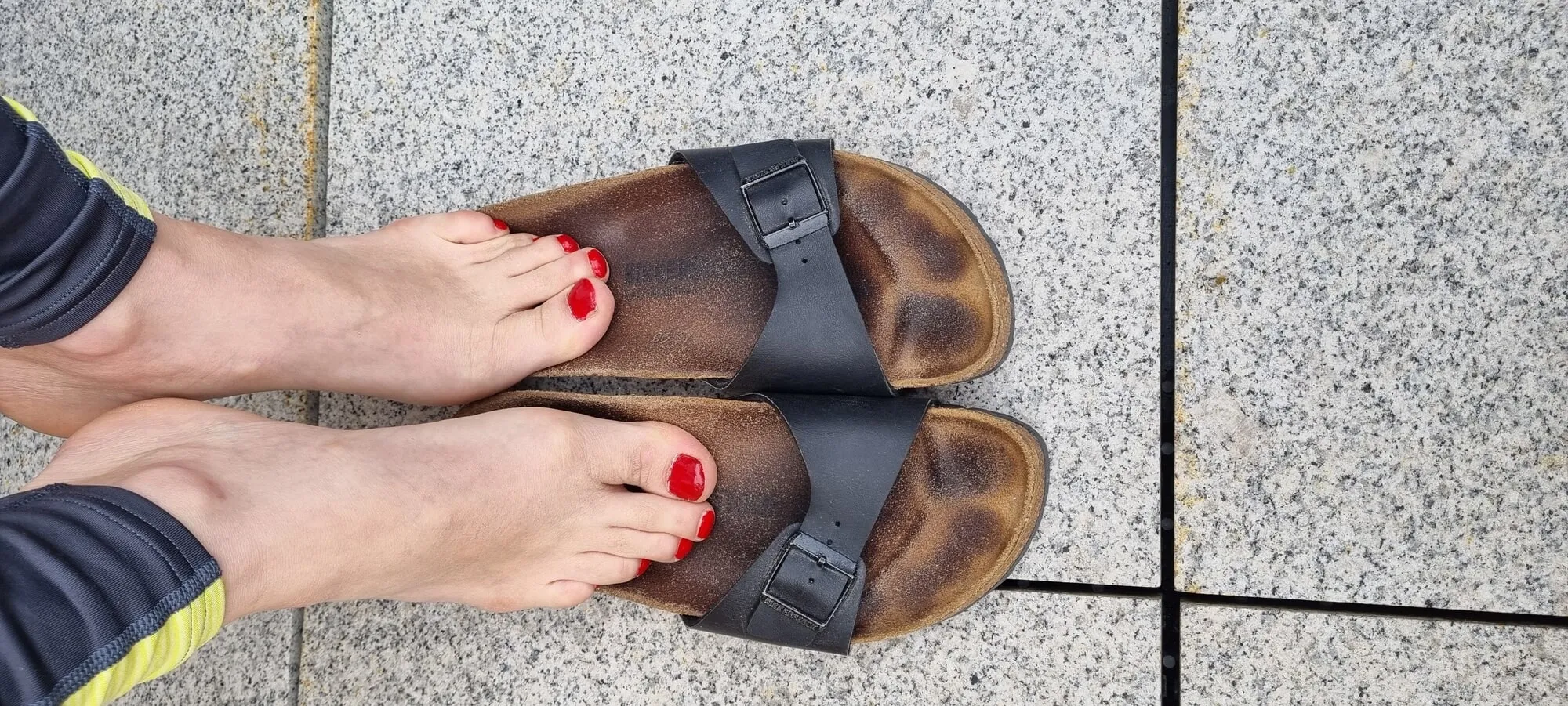 my feet in Sandals