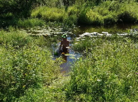 nude in lazy river         