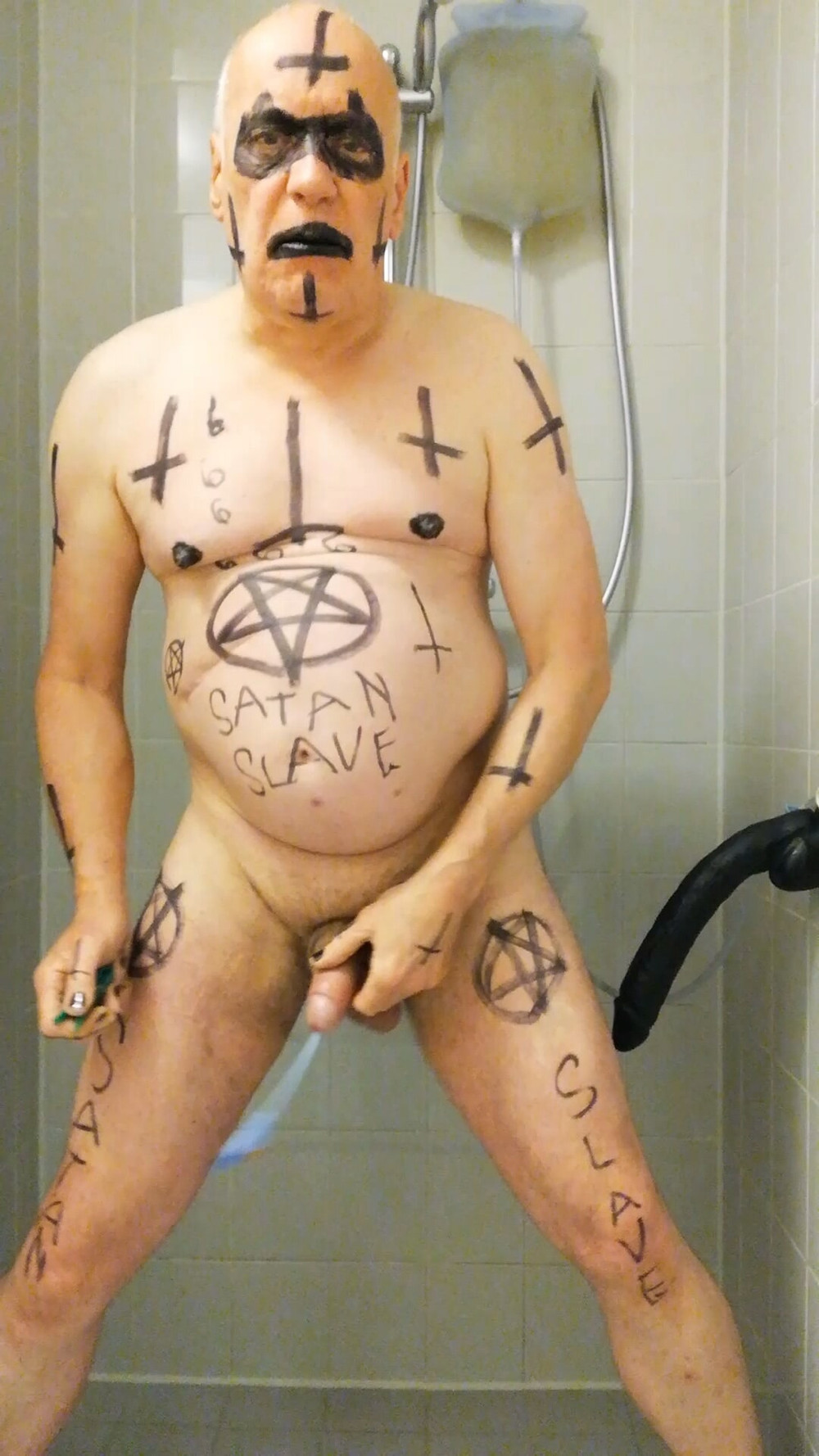 Satan slave takes a Satan enema on Satan's orders #28