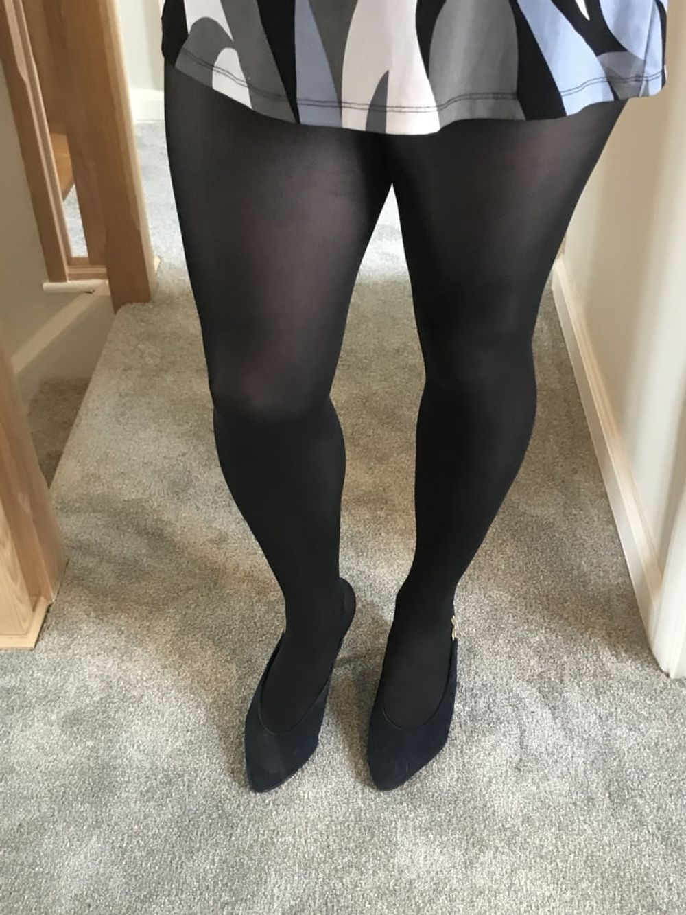 Blue opaque tights #5