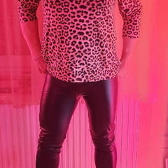 Leopard Top shinny Leggins