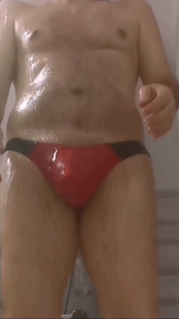 HOT WET RED THONG #7