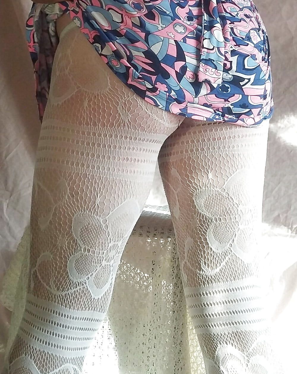 Sissy Boy Lovelaska and white lace legging #14