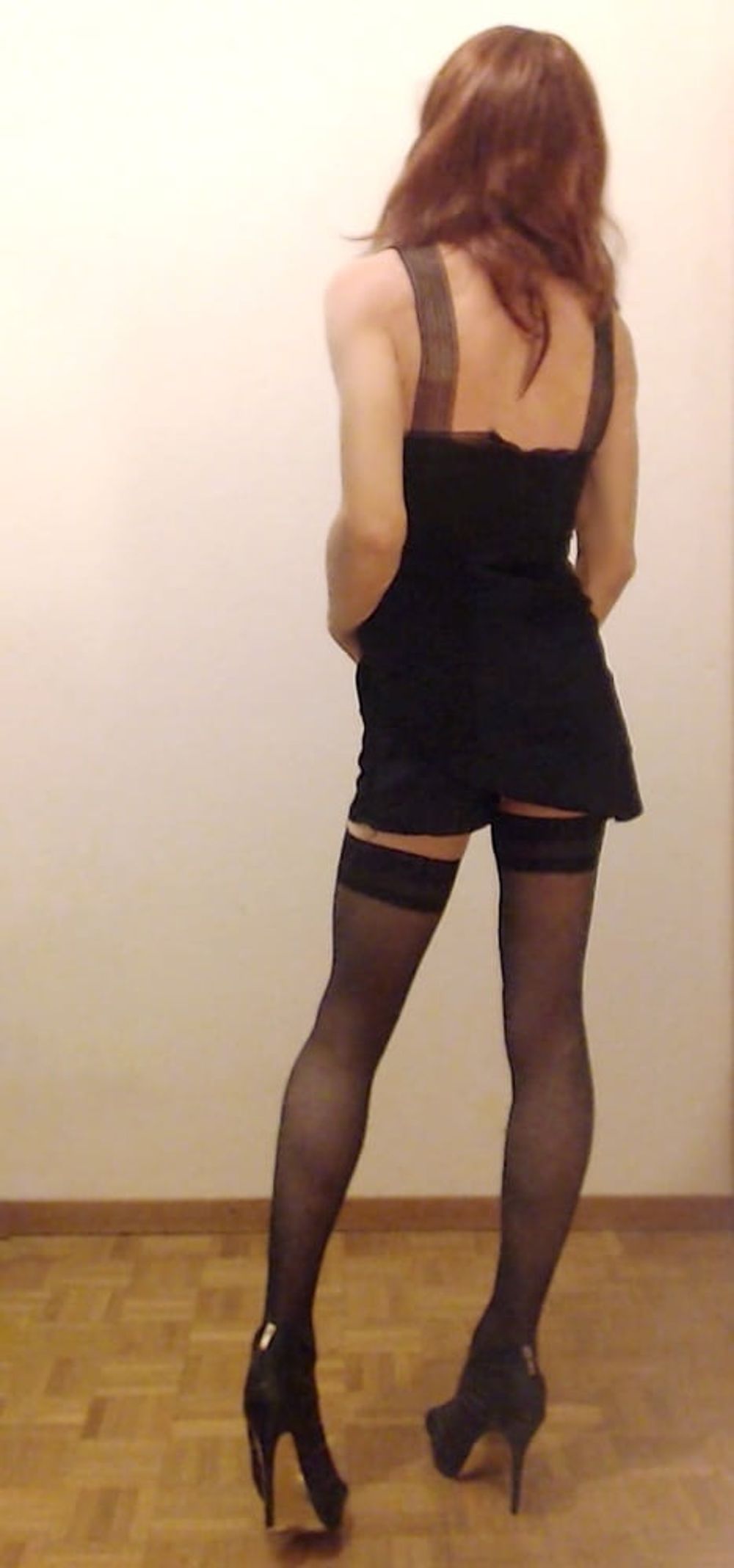 Sexy solo crossdresser (heels and lingerie) #35