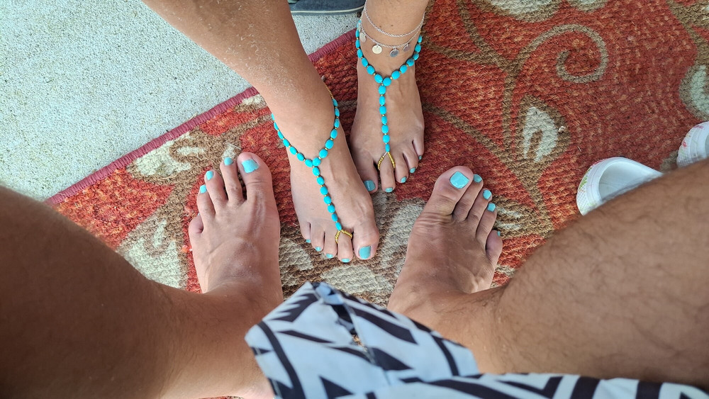 Showing our toes and some foot jewelry #8