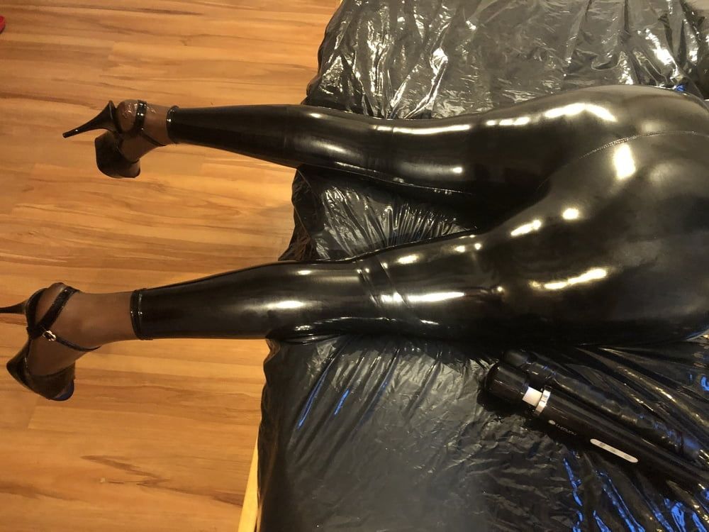 Latex, Heels and Dildo #25