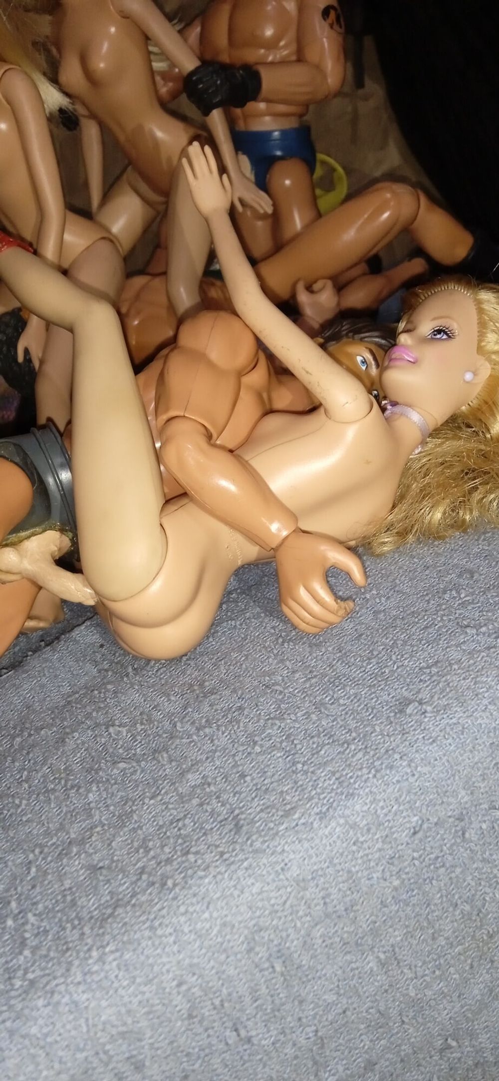 Insatiable blonde barbies in an orgy  #46