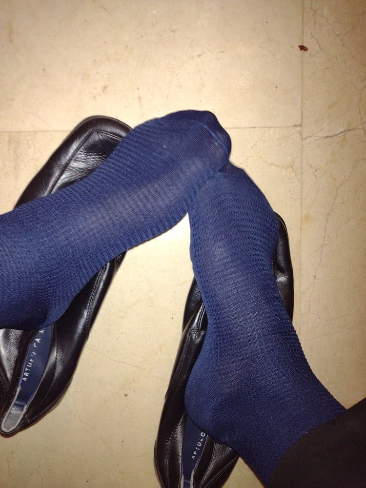 Office sheer socks gay #10