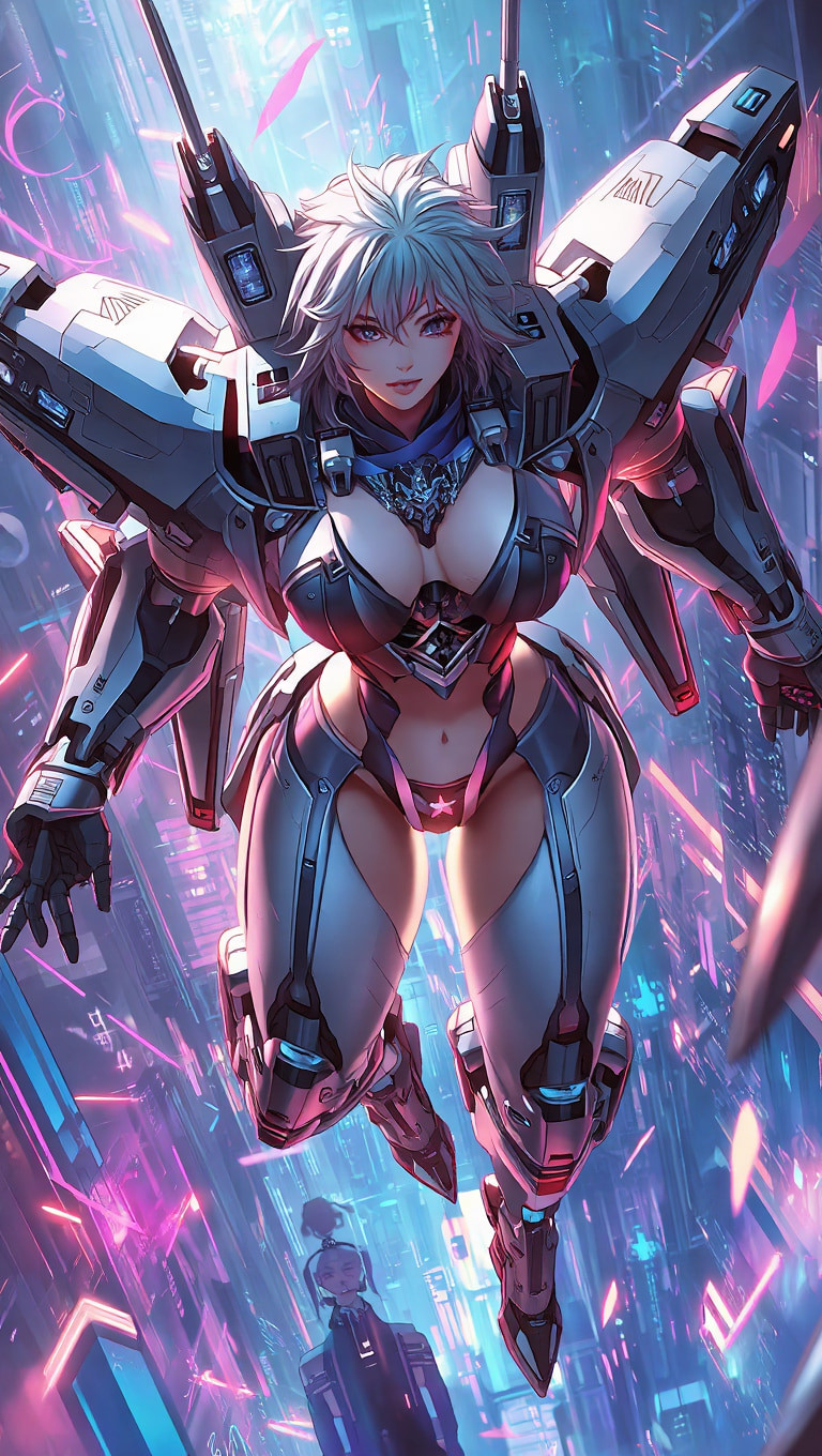 Cyberpunk mecha girls (Ai models) #9