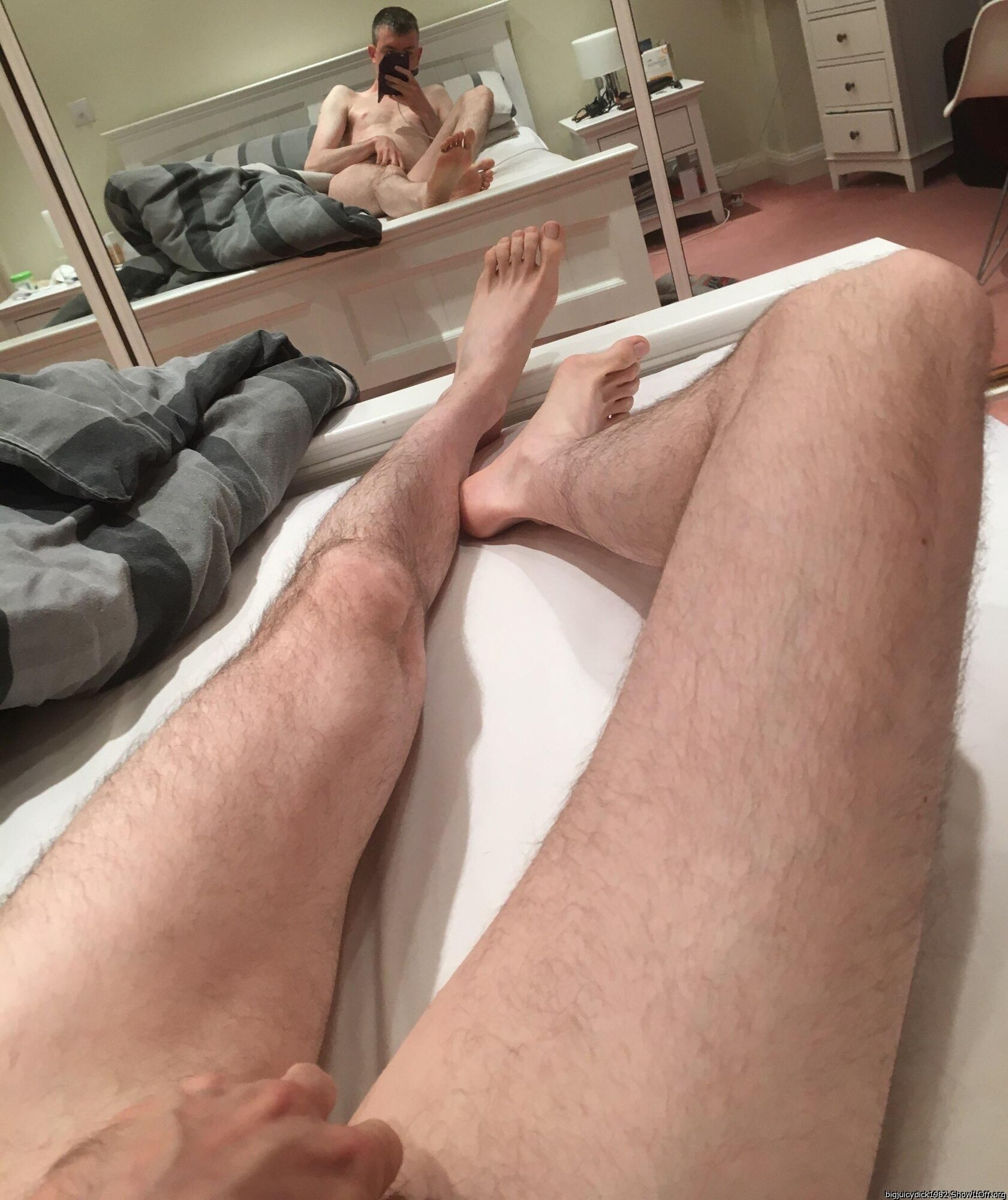 More of my big cock and long legs