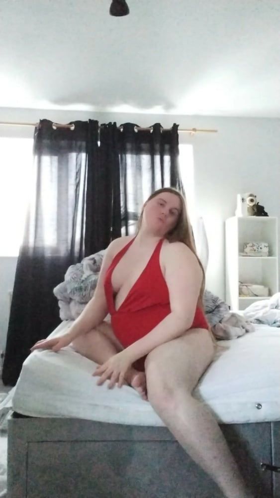 My enormous BBW curves in a sexy red singlet! #44
