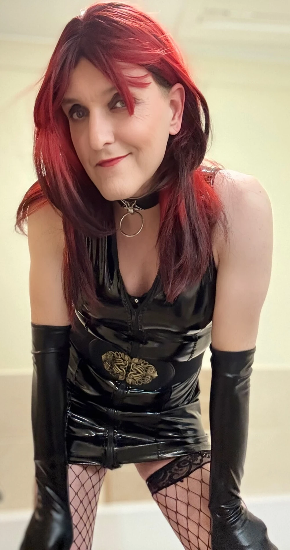 Booted fetish girl in shiny sexy pvc! #3