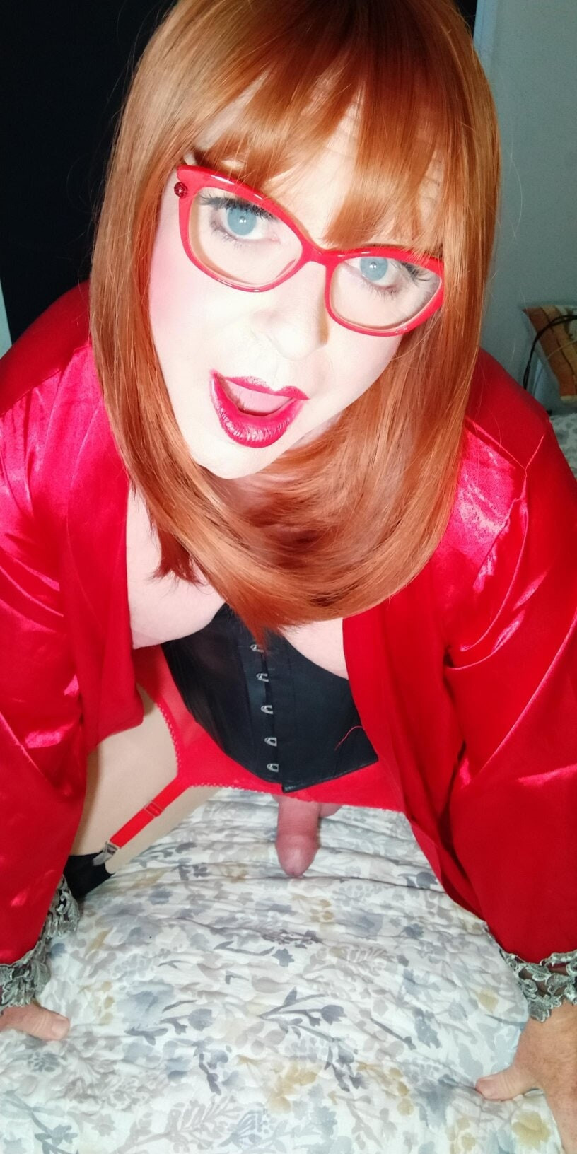 Crossdressing redhead 