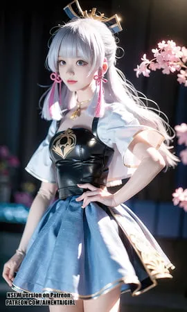 genshin impact kamisato ayaka cosplay         