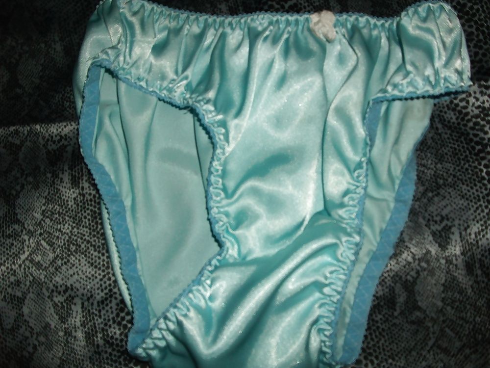A selection of my wife's silky satin panties #53
