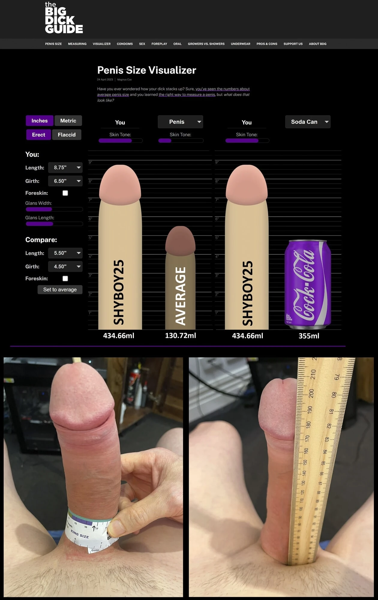Size Compare Big Cock Vs Average Dick How Big Is My Penis 1 Nude Pics 