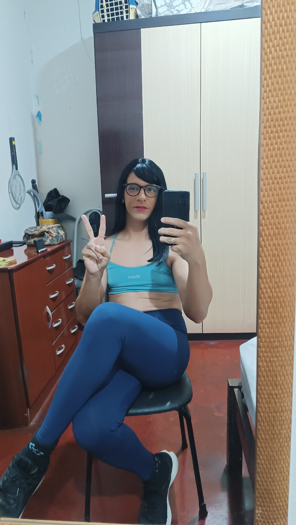 Sakura Nakamura Cute Legging Gym  #32