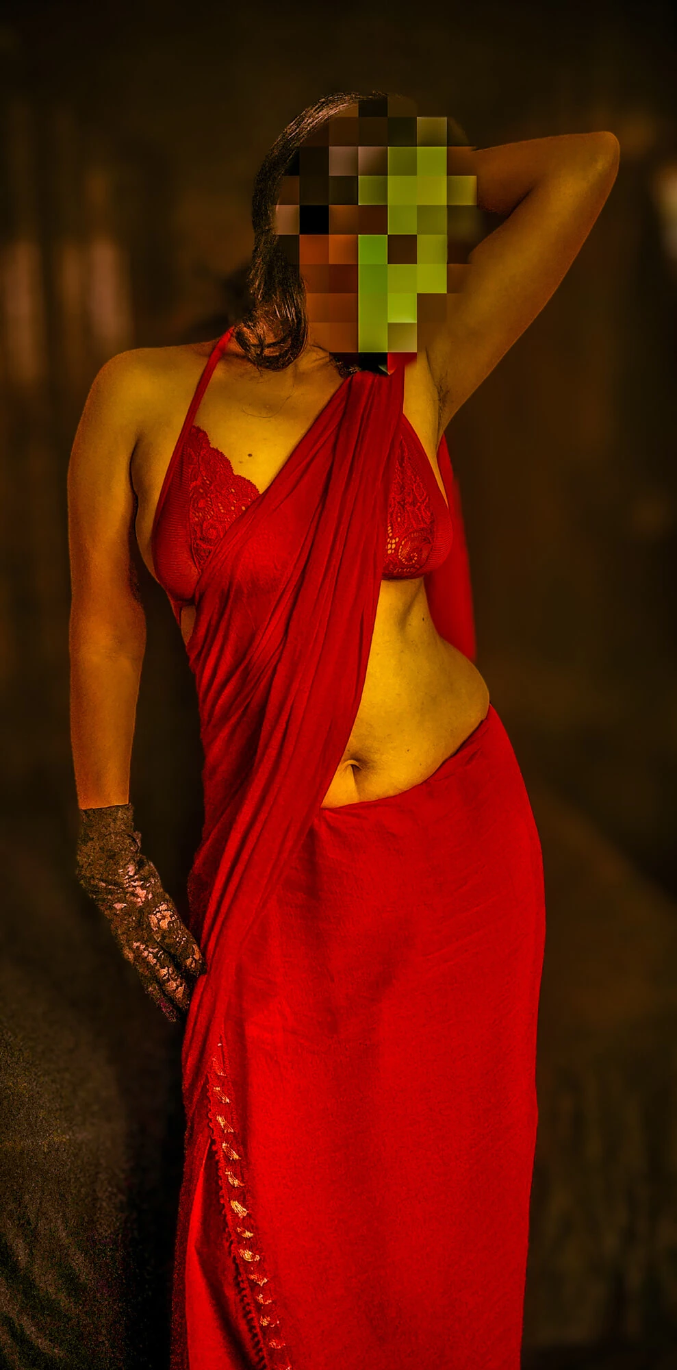 Red Saree