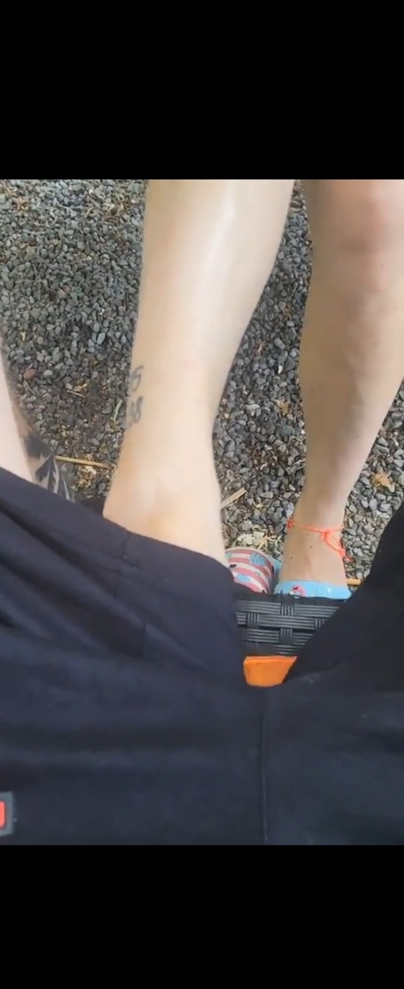 Footjob tease under table  #7