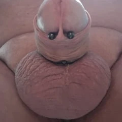 Pierced cock