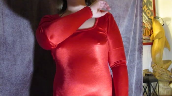 BBW Strips Spandex Catsuit and Shows Tight Asshole and Pussy #18