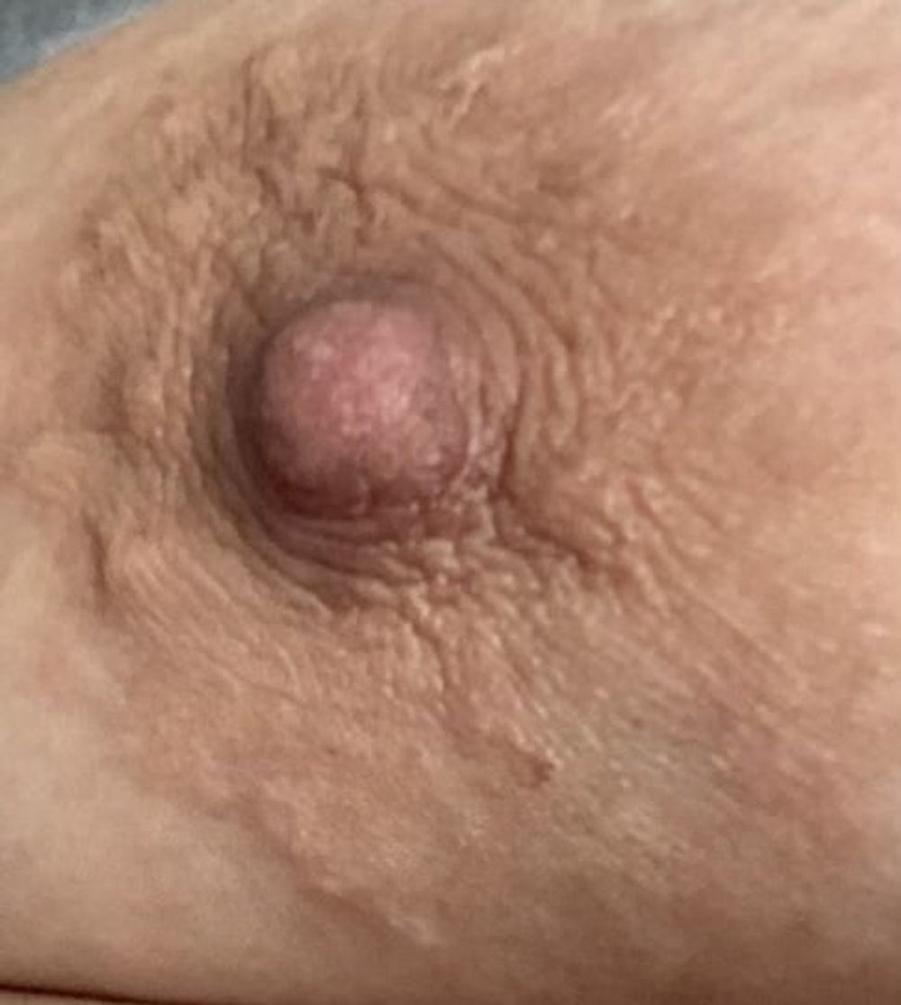 Anatomy of a big brown bbw nipple close up and natural  #6