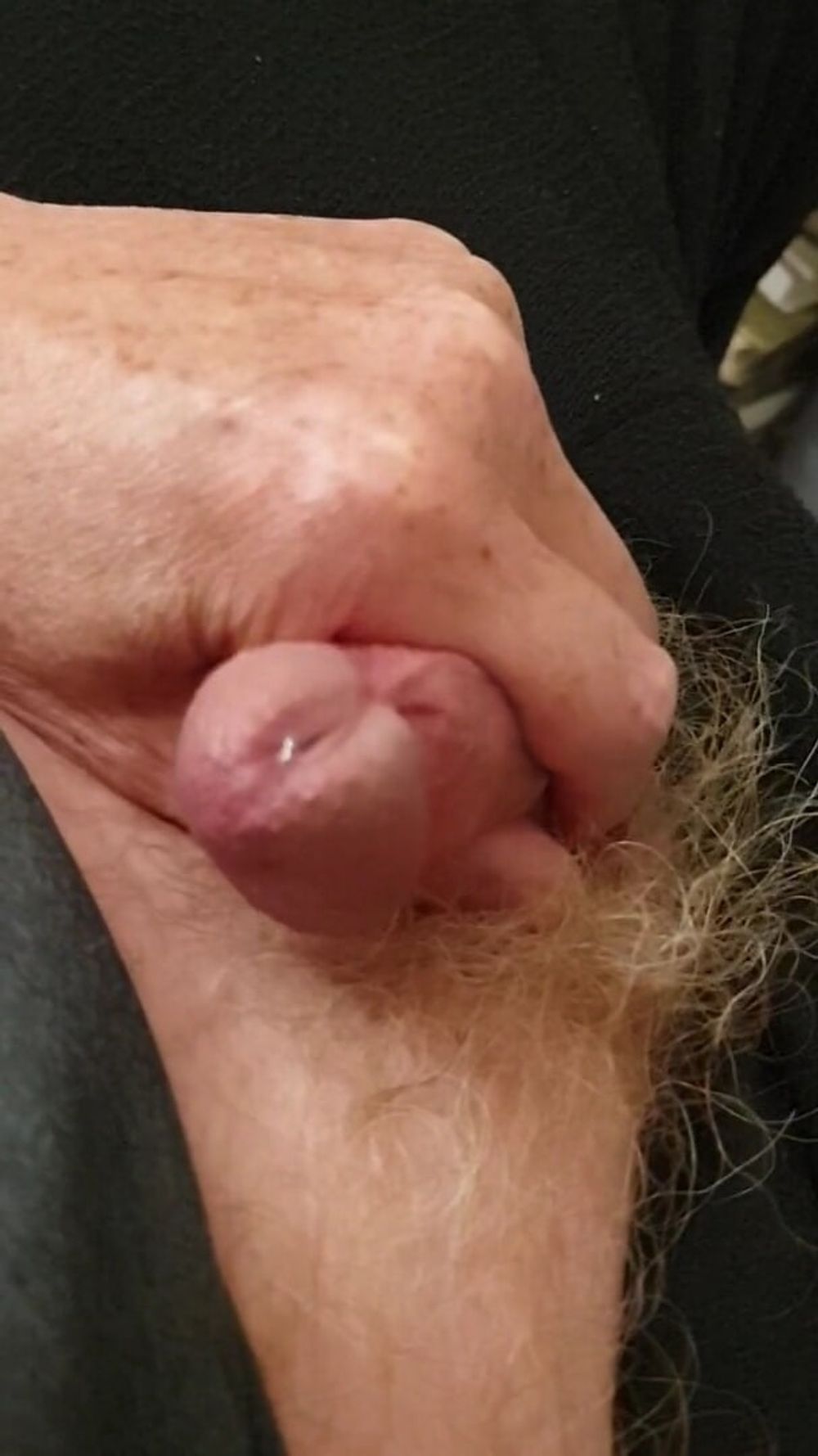 My tiny wet dick covered by pee and cum #44