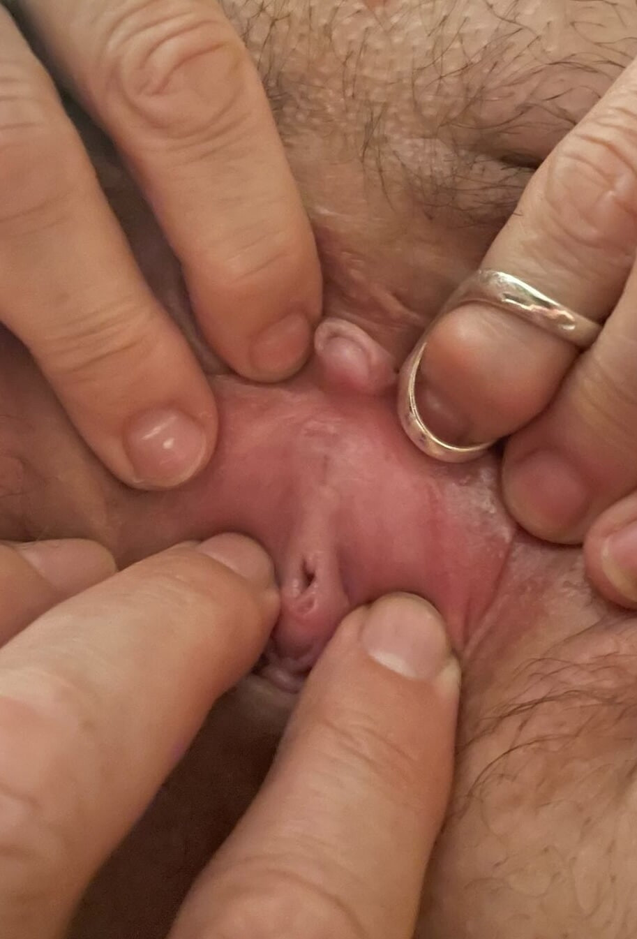 Clit and pee hole
