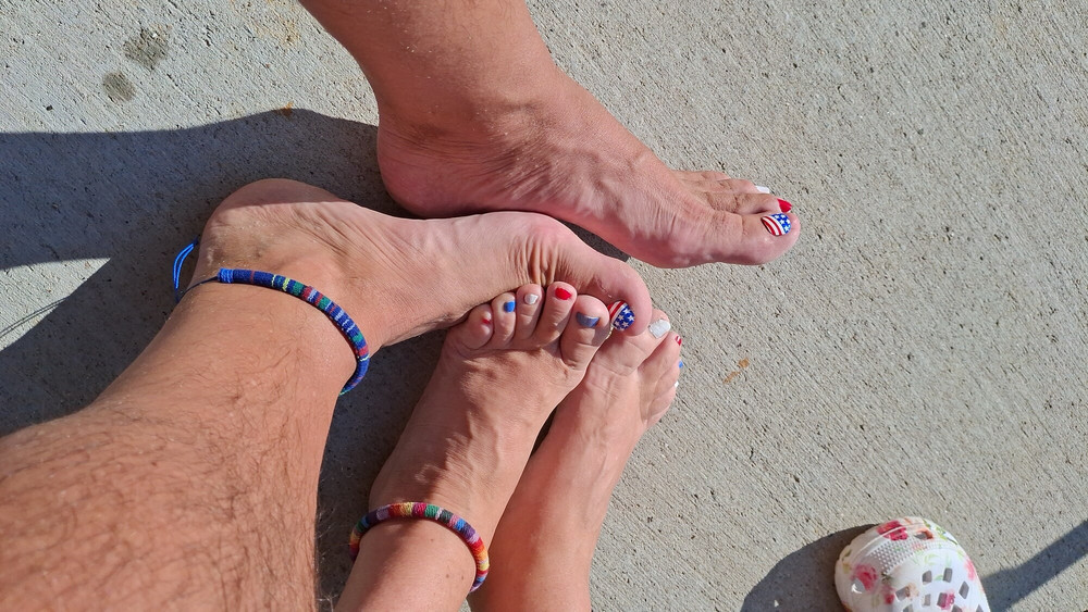 Sweet wet soles fresh from the pool #12