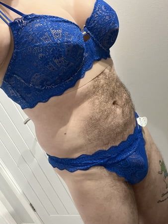 Blue lingerie 