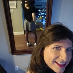 Black and White mini skirt