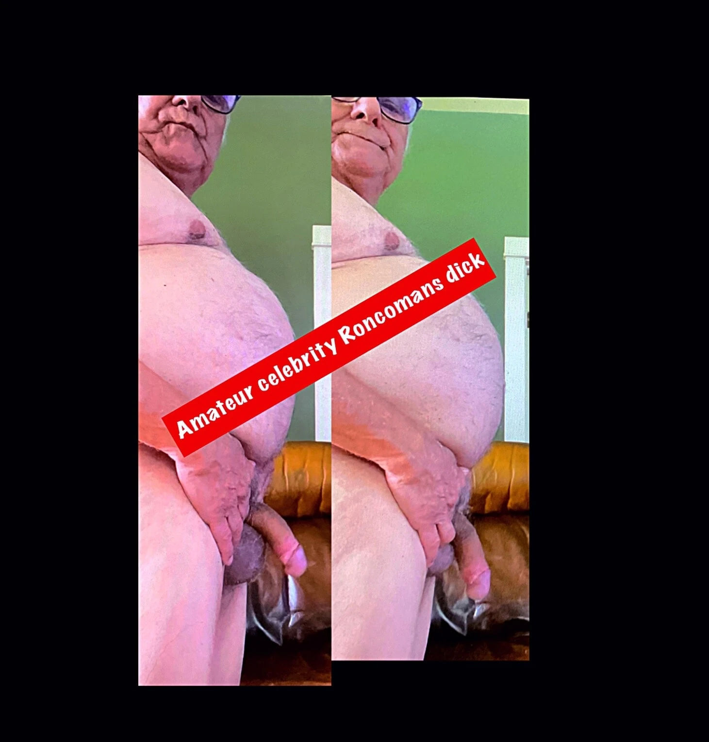 Roncoman hanging uncut dick