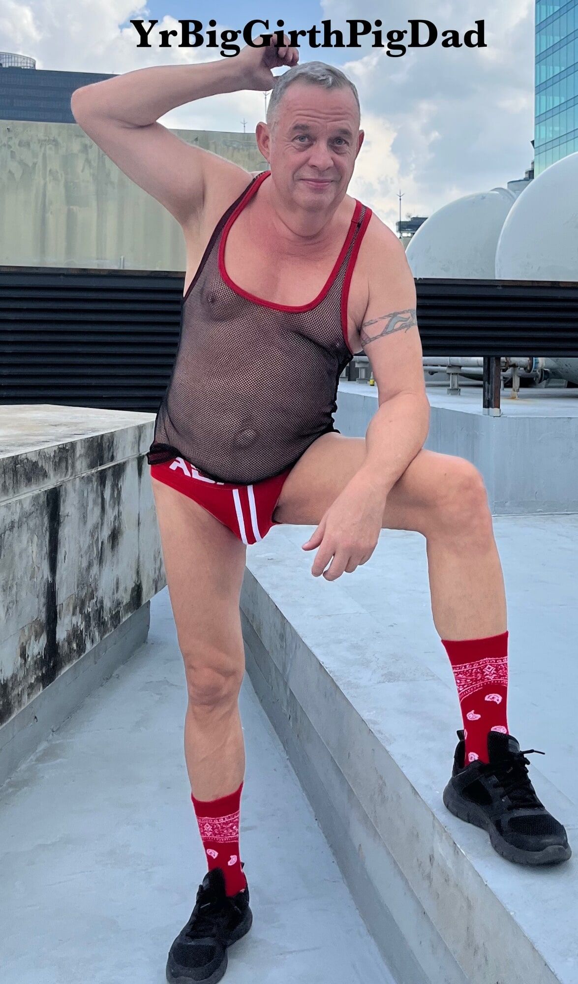 New Jockstrap collection on the roof of my condo. #24